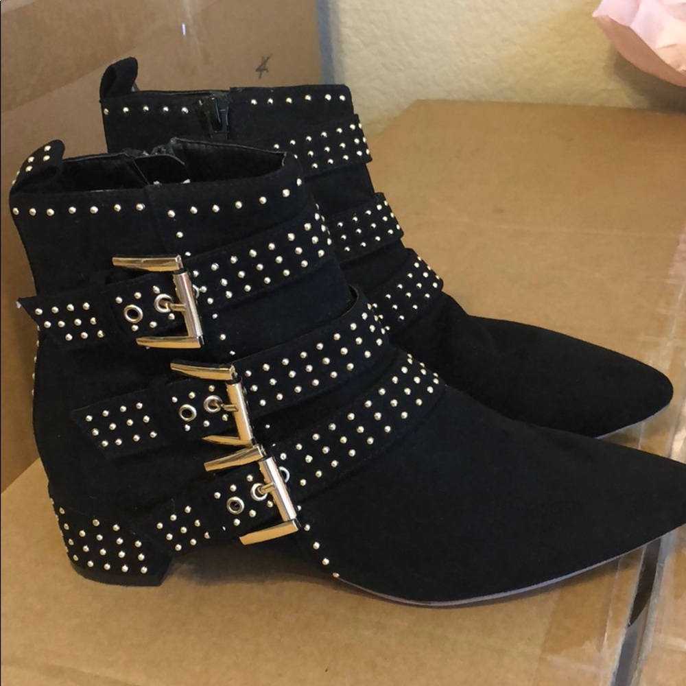 Topshop studded booties size 37 (6.5 us)